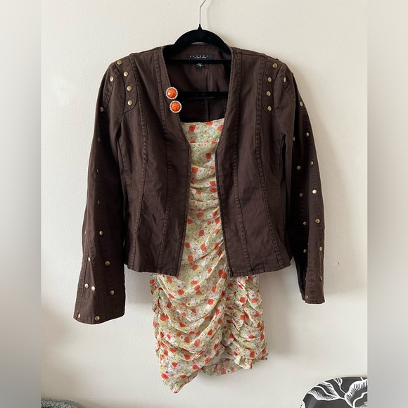 Enfocus Polka Dot Black White Dress Summer Gather Bodice size 6 Half Sleeve EUC - Picture 4 of 12